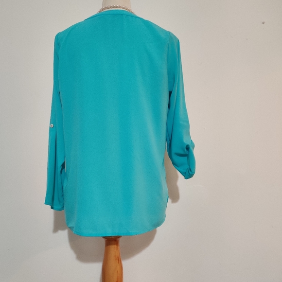 Susan Graver Long blouse - Picture 4 of 11